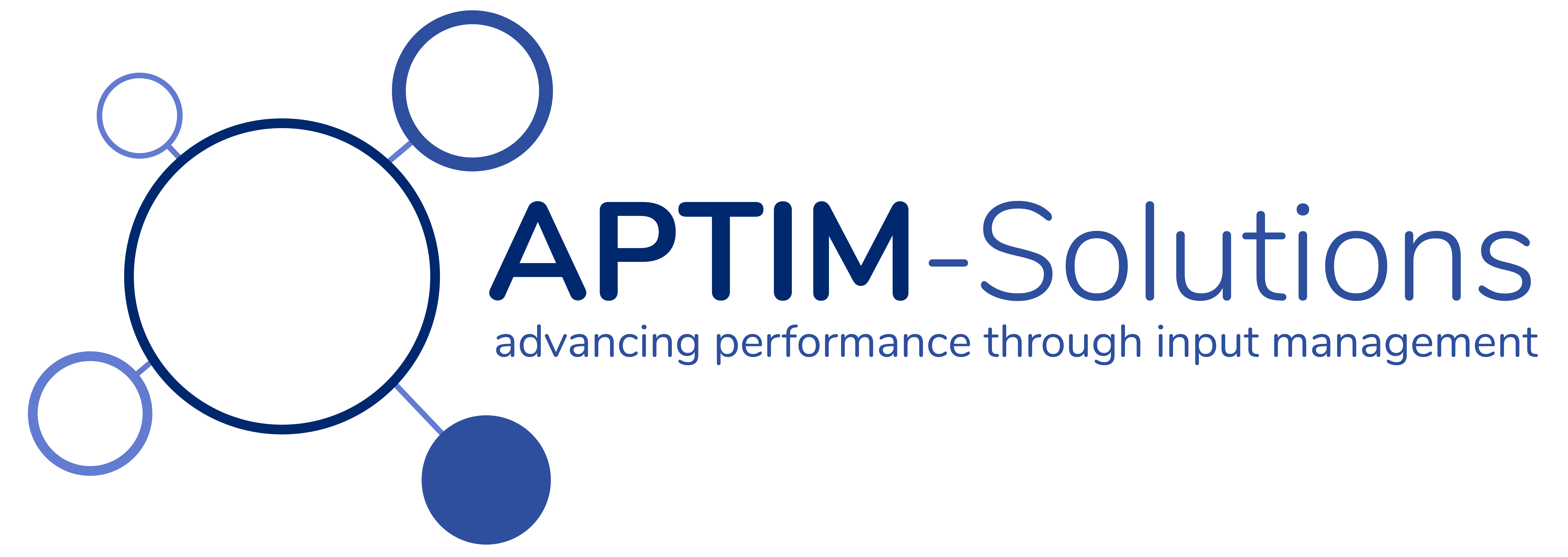aptim-solutions logo. advancing performance through input management.